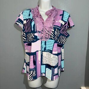 Vintage women short sleeved top